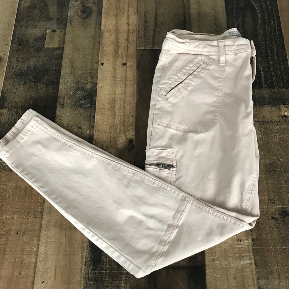 Mossimo Pale Pink Cargo Super Stretch Jeggings
